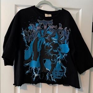 Watson Panther Cropped Heavy T-shirt